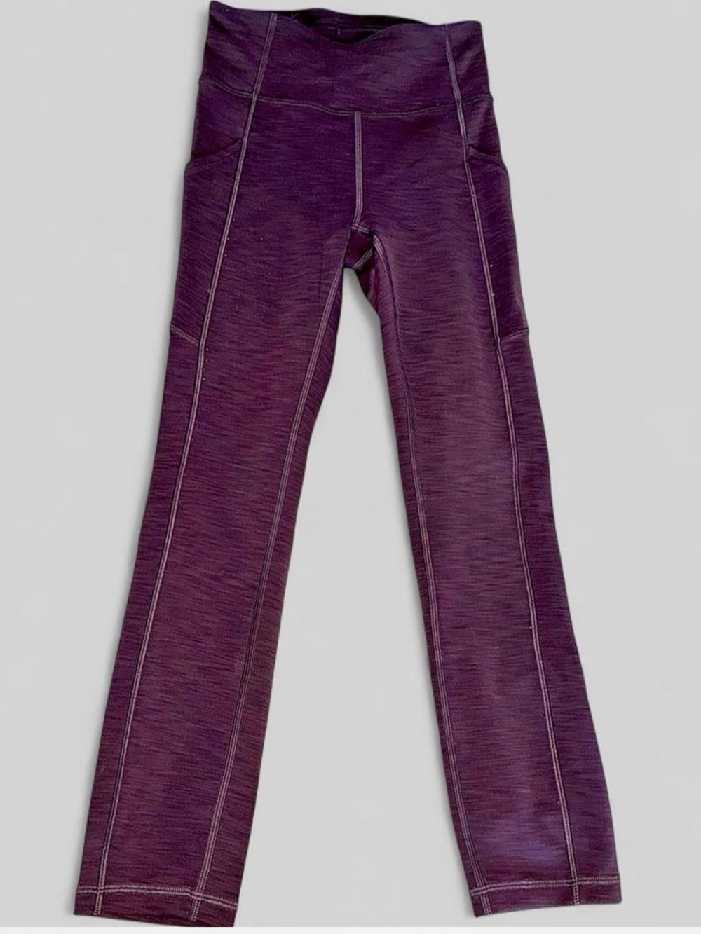 Lululemon Invigorate High-Rise Tights Heathered in “Black Currant”